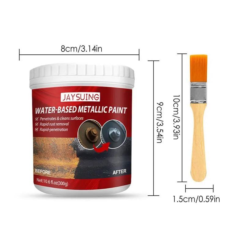 Rust Converter Metallic Paint with FREE Brush