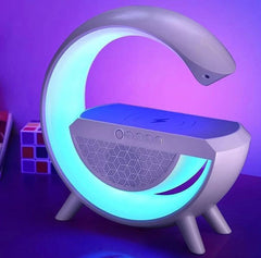 Smartly Designed G-Shaped Lamp: Portable Bluetooth Speaker with Rechargeable Battery