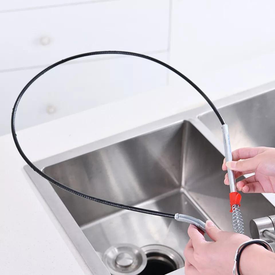 Metal Flexible 90 cm Wire Brush Hand Sink Cleaning Hook