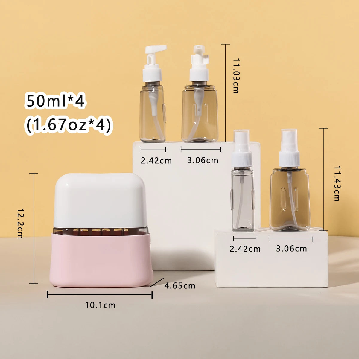 4 In 1 50ml Travel Bottle Set